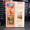 Tonecheer 3D Puzzle Book Nook - Sakura's Travel