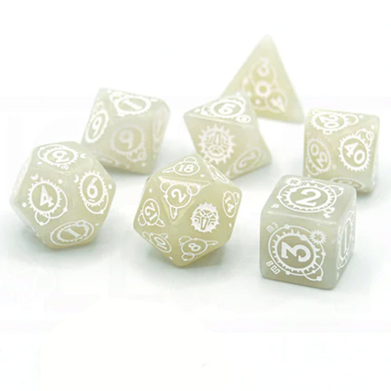 Space and Time - 7 Piece Polyhedral Dice Set + Dice Bag