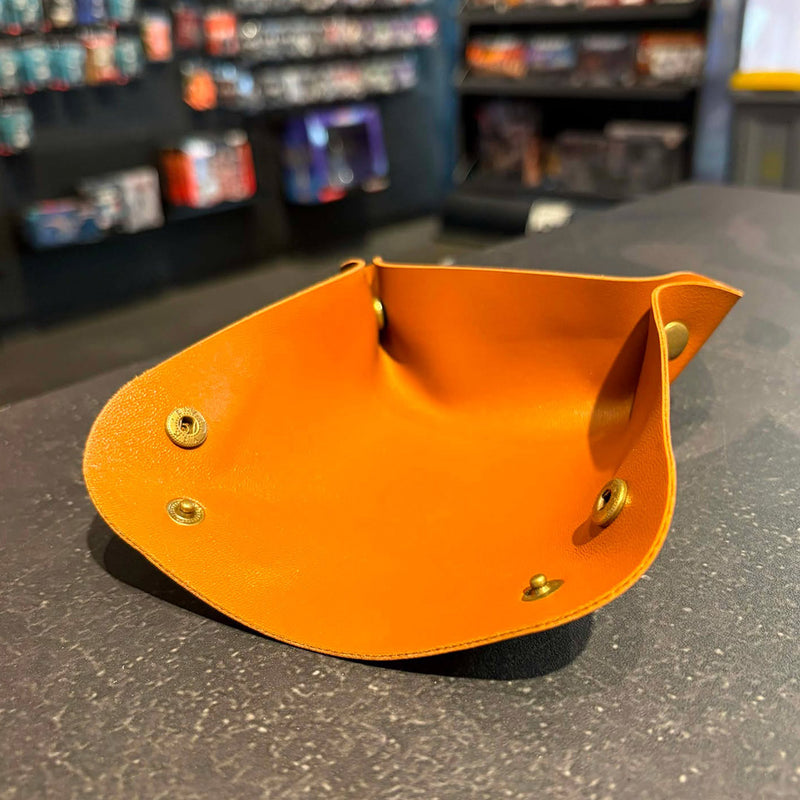 Square Dice Tray - Brown