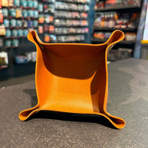 Square Dice Tray - Brown