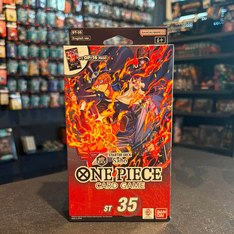 One Piece Card Game: Red/Black Sabo Starter Deck ST-35