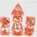 Sweet Strawberries (SUPPORT MARY POTTER HOSPICE $5 donated each sale) - 7 Piece Polyhedral Dice Set + Dice Bag