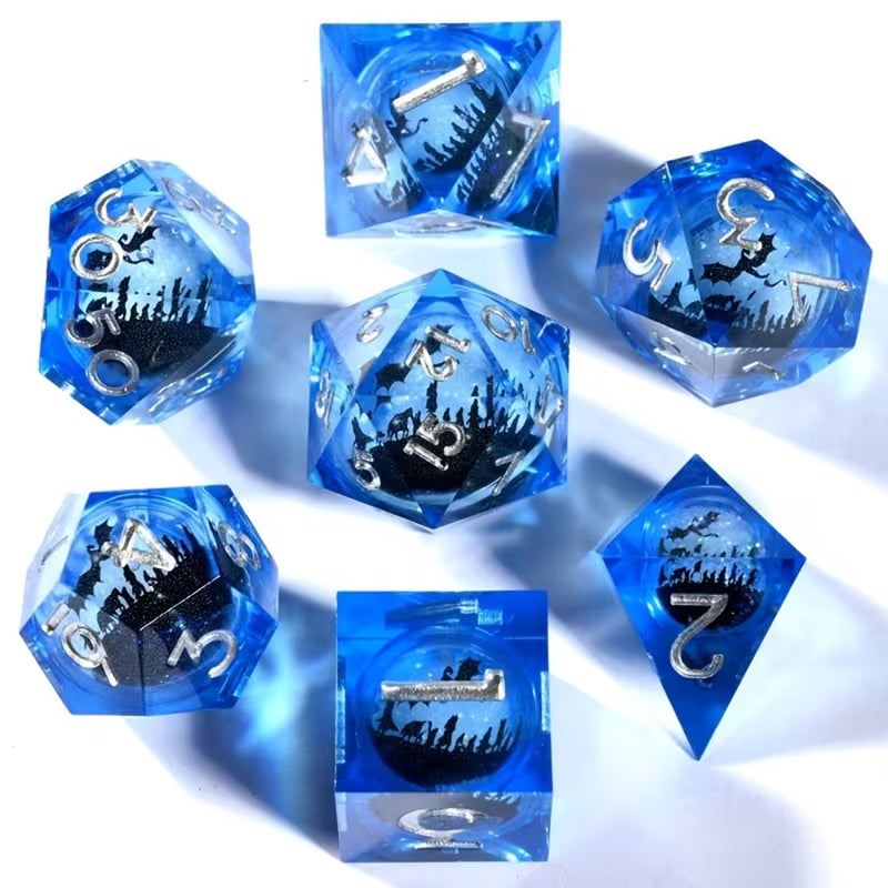 There and Back Again - Liquid Core Handcrafted Dice Set