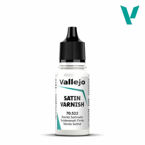 Vallejo - Auxiliaries - Satin Varnish (Single Bottle 18ml)