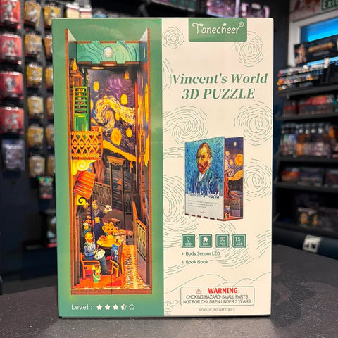 Tonecheer 3D Puzzle Book Nook - Vincent's World