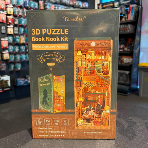 Tonecheer 3D Puzzle Book Nook - Violin Detective Agency