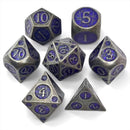 Warforged Core - 7 Piece Metal Polyhedral Dice Set & Dice Case