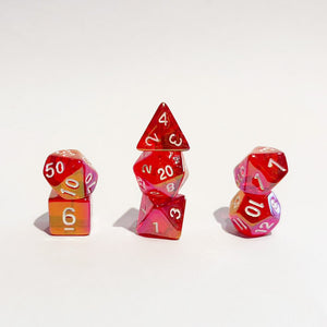 What, Like It's Hard? - 7 Piece Polyhedral Dice Set + Dice Bag