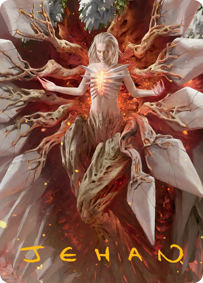 mtg march of the machines art cards Wrenn and Realmbreaker Art Card (Gold-Stamped Signature) [March of the