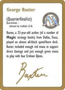 1996 George Baxter Biography Card [World Championship Decks] - Bea DnD Games