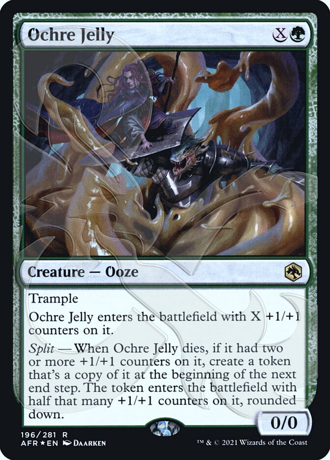 Ochre Jelly (Ampersand Promo) [Dungeons & Dragons: Adventures in the Forgotten Realms Promos]