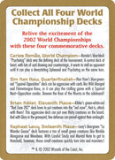 2002 World Championships Ad [World Championship Decks 2002] - Bea DnD Games