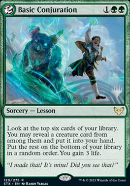 Basic Conjuration (Promo Pack) [Strixhaven: School of Mages Promos]