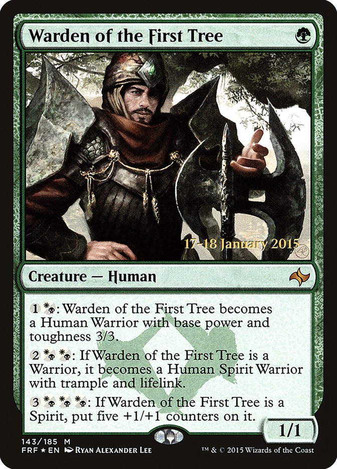 Warden of the First Tree [Fate Reforged Prerelease Promos]