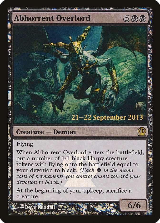 Abhorrent Overlord [Theros Prerelease Promos] - Bea DnD Games