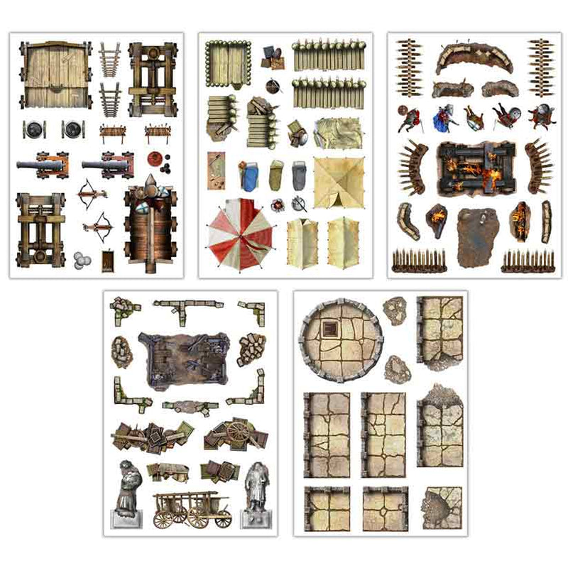 Add on Scenery for RPG Battle Maps - War & Siege - Bea DnD Games