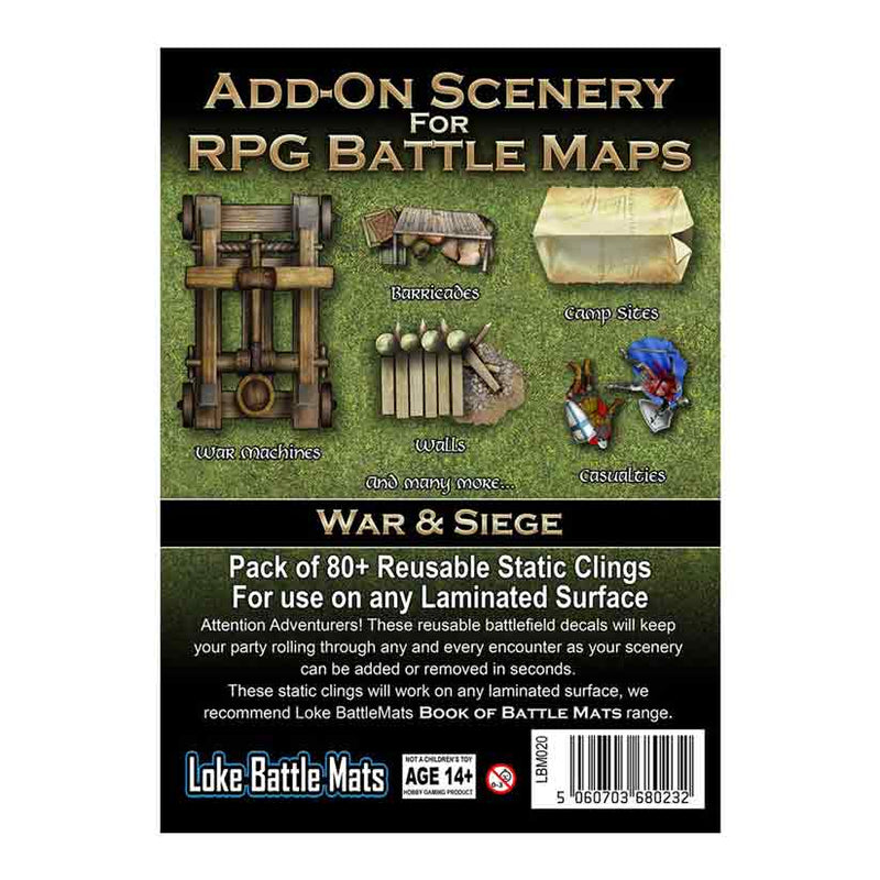 Add on Scenery for RPG Battle Maps - War & Siege - Bea DnD Games