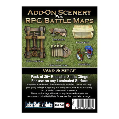 Add on Scenery for RPG Battle Maps - War & Siege - Bea DnD Games