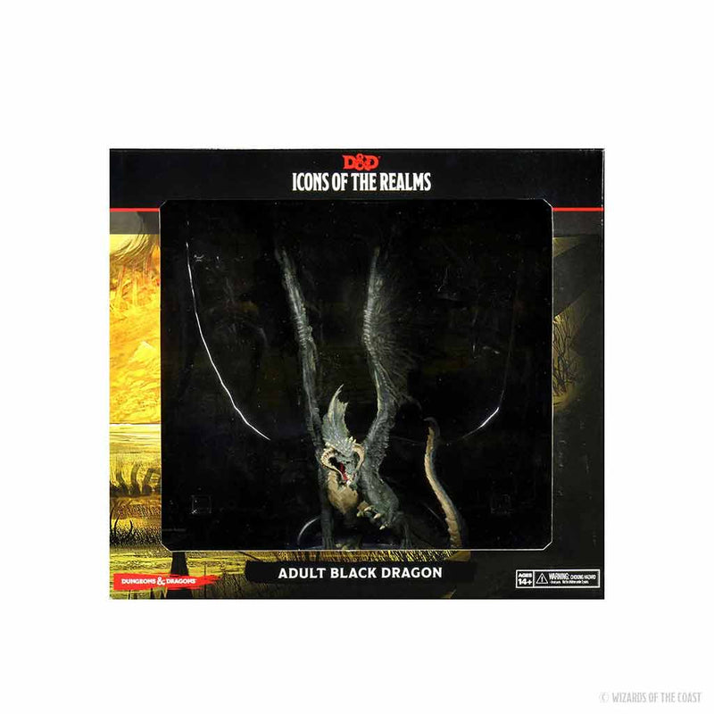 Adult Black Dragon D&D Icons of the Realms Premium Miniature - Bea DnD Games