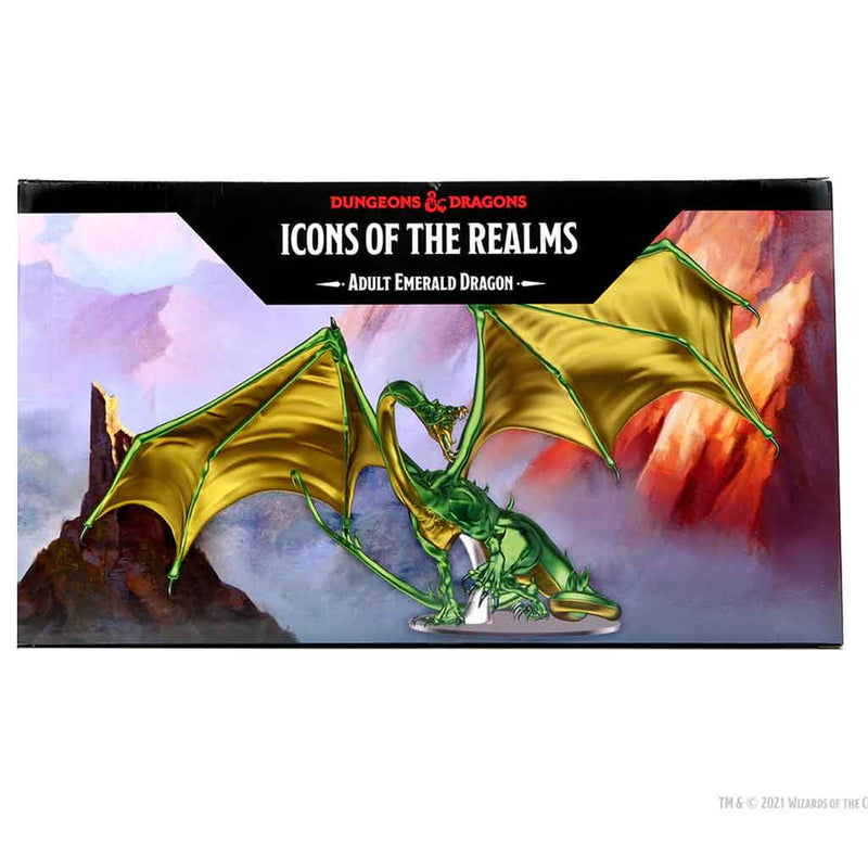 Adult Emerald Dragon D&D Icons of the Realms Premium Miniature - Bea DnD Games