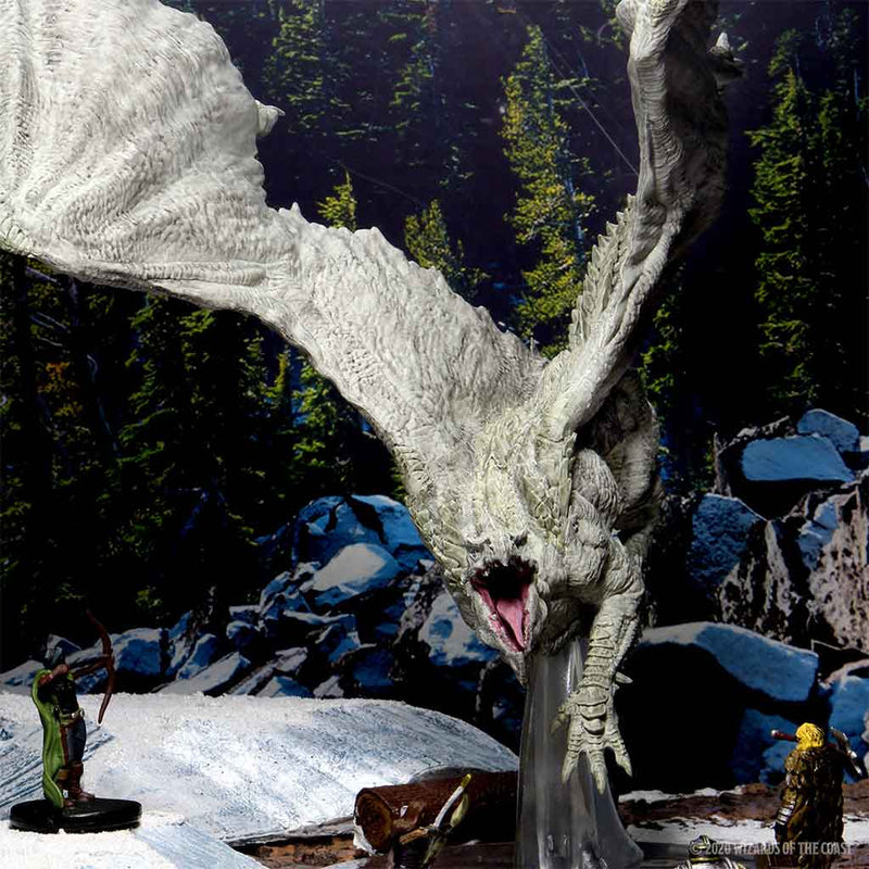 Adult White Dragon D&D Icons of the Realms Premium Miniature - Bea DnD Games