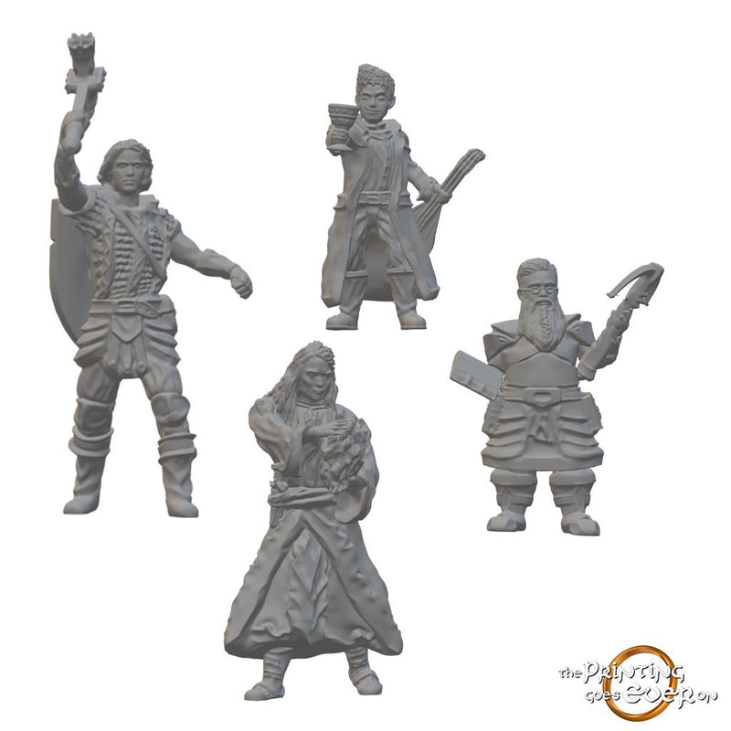 Adventuring Party | BeaMini Unpainted RPG Miniatures - Bea DnD Games