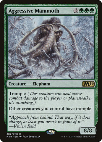 Aggressive Mammoth [Core Set 2019] - Bea DnD Games