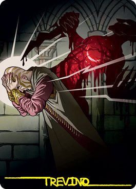 Agonizing Remorse Art Card (Gold-Stamped Signature) [Strixhaven: School of Mages Art Series] - Bea DnD Games