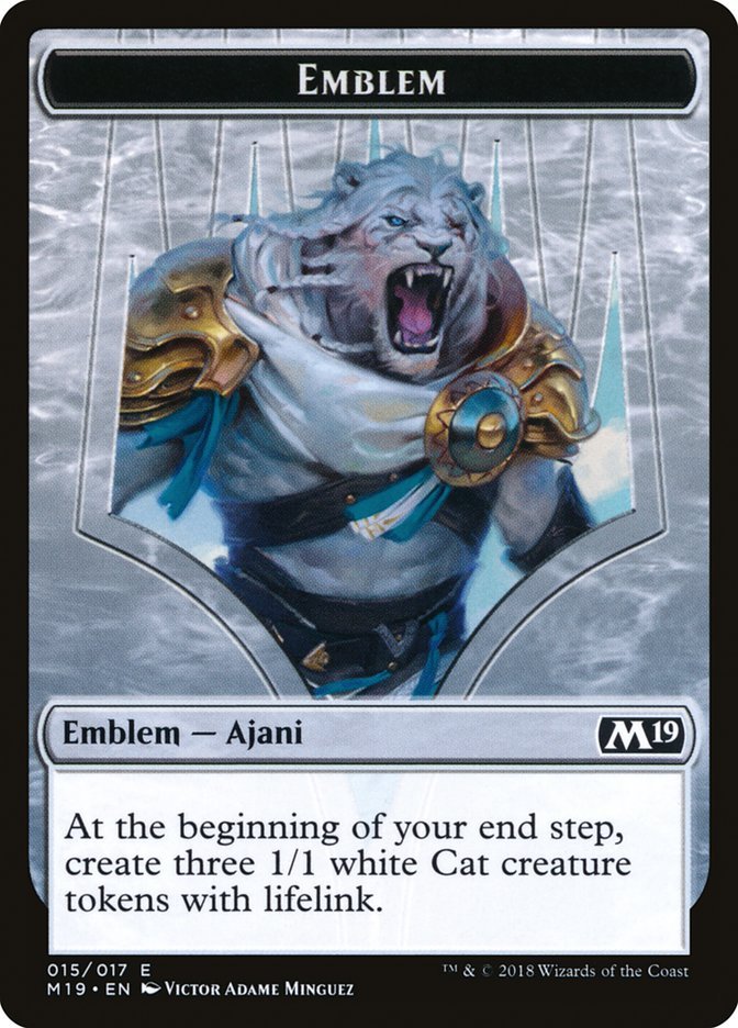 Ajani, Adversary of Tyrants Emblem [Core Set 2019 Tokens] - Bea DnD Games