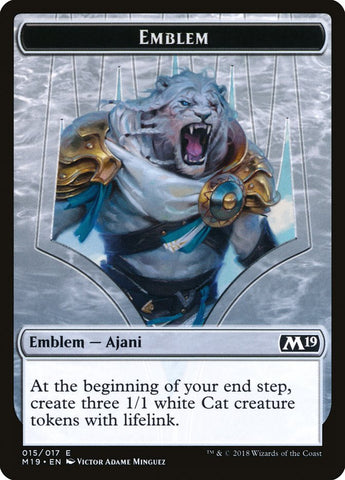 Ajani, Adversary of Tyrants Emblem [Core Set 2019 Tokens] - Bea DnD Games