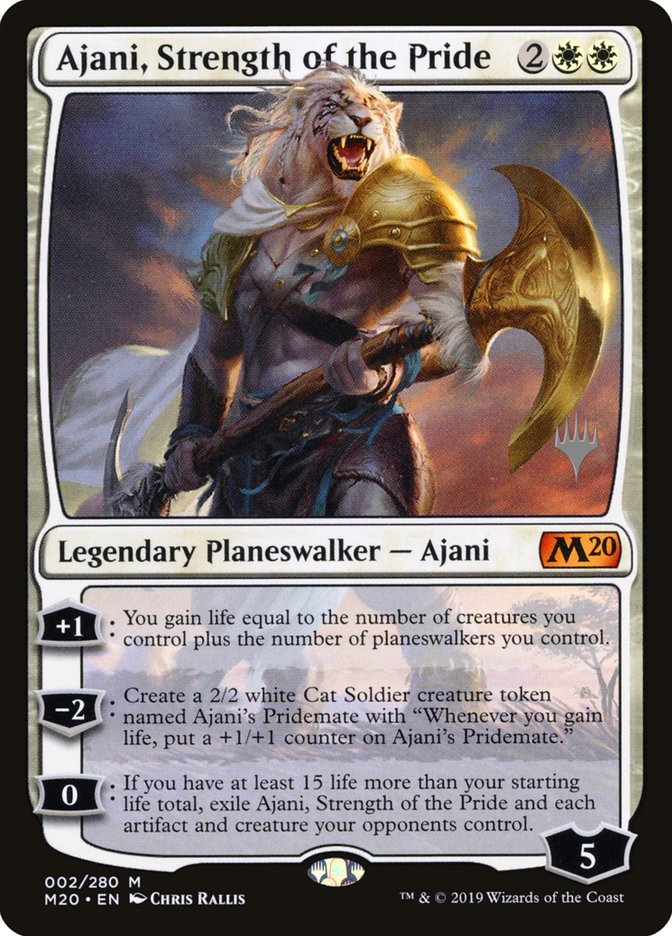 Ajani, Strength of the Pride (Promo Pack) [Core Set 2020 Promos] - Bea DnD Games