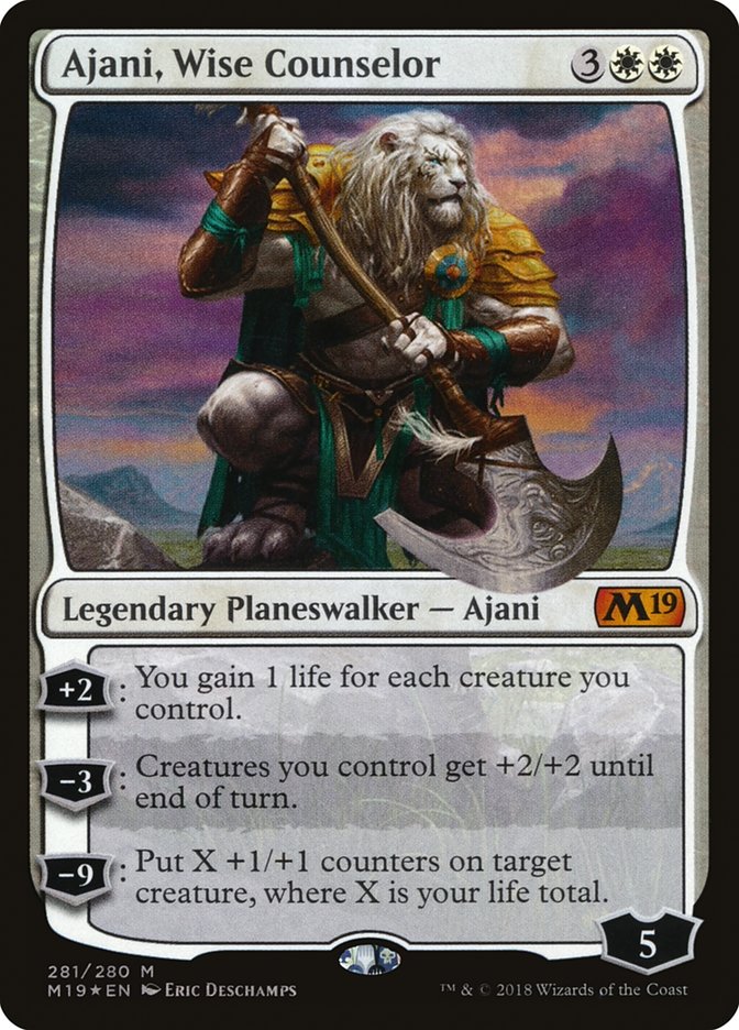 Ajani, Wise Counselor [Core Set 2019] - Bea DnD Games