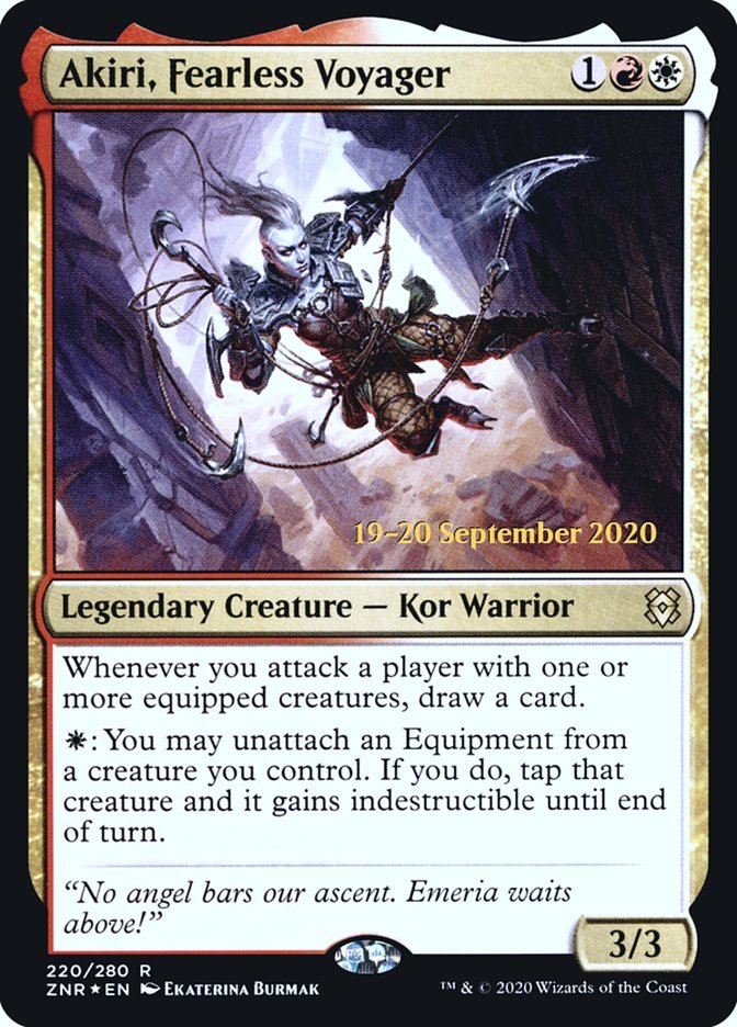 Akiri, Fearless Voyager [Zendikar Rising Prerelease Promos] - Bea DnD Games