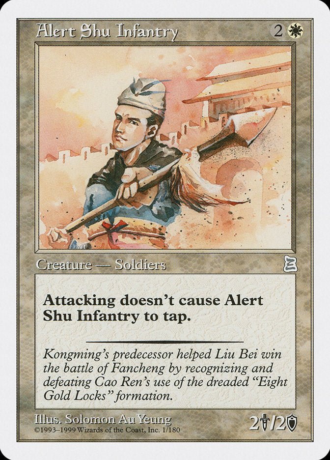 Alert Shu Infantry [Portal Three Kingdoms] - Bea DnD Games