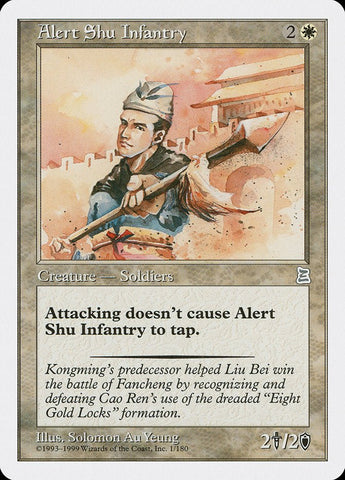 Alert Shu Infantry [Portal Three Kingdoms] - Bea DnD Games