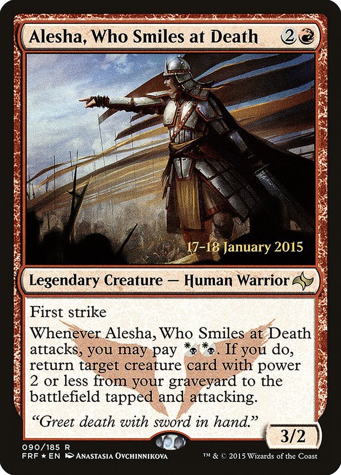 Alesha, Who Smiles at Death [Fate Reforged Prerelease Promos] - Bea DnD Games