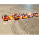 Alien Sunset - 7 Piece Polyhedral Dice Set + Dice Bag - Bea DnD Games