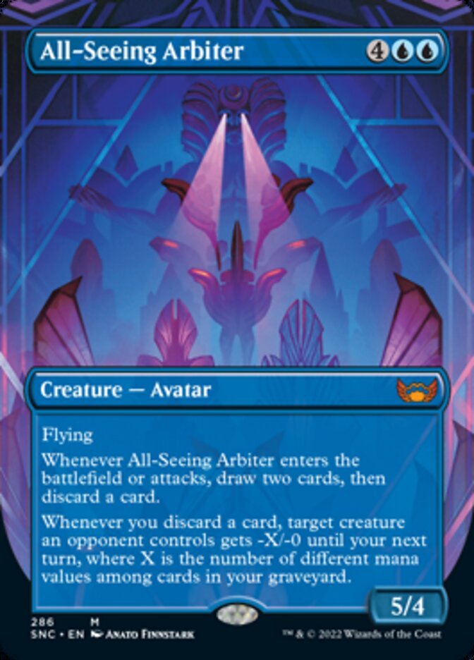 All-Seeing Arbiter (Borderless Alternate Art) [Streets of New Capenna] - Bea DnD Games
