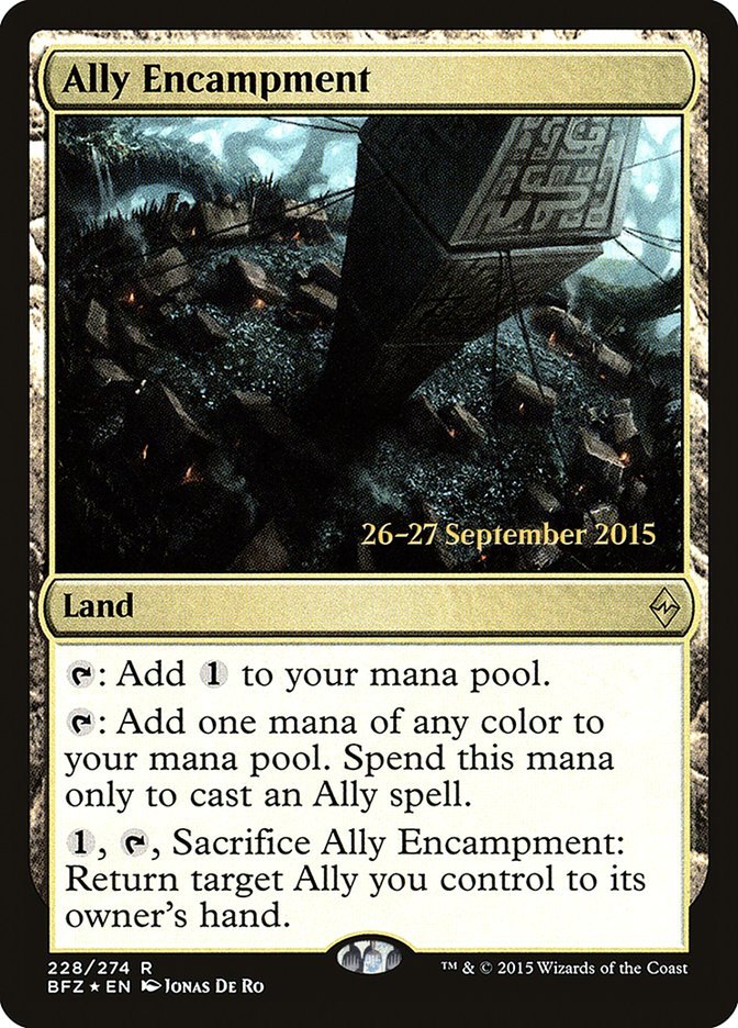 Ally Encampment [Battle for Zendikar Prerelease Promos] - Bea DnD Games