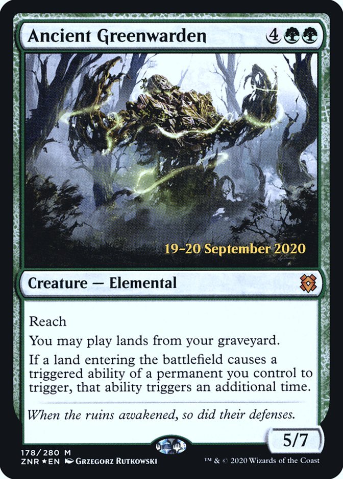 Ancient Greenwarden [Zendikar Rising Prerelease Promos] - Bea DnD Games