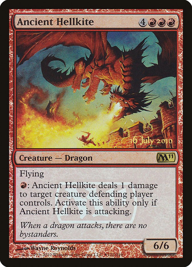 Ancient Hellkite [Magic 2011 Prerelease Promos] - Bea DnD Games