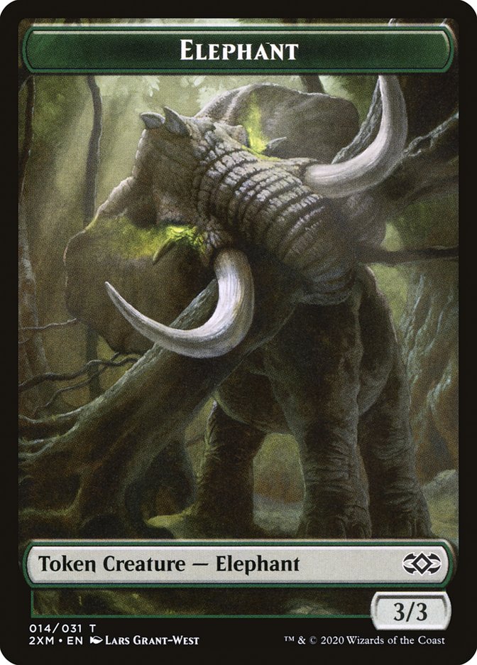 Angel // Elephant Double-Sided Token [Double Masters Tokens] - Bea DnD Games