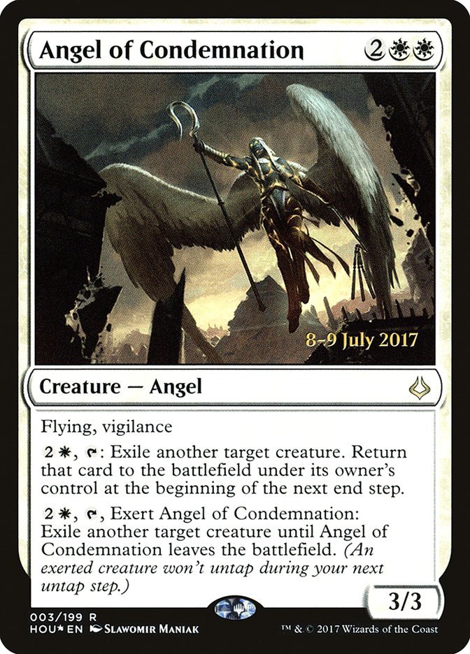 Angel of Condemnation [Hour of Devastation Prerelease Promos] - Bea DnD Games