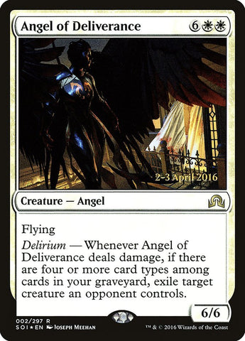 Angel of Deliverance [Shadows over Innistrad Prerelease Promos] - Bea DnD Games