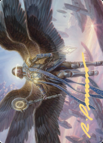 Angel of Destiny Art Card (Gold-Stamped Signature) [Zendikar Rising Art Series] - Bea DnD Games