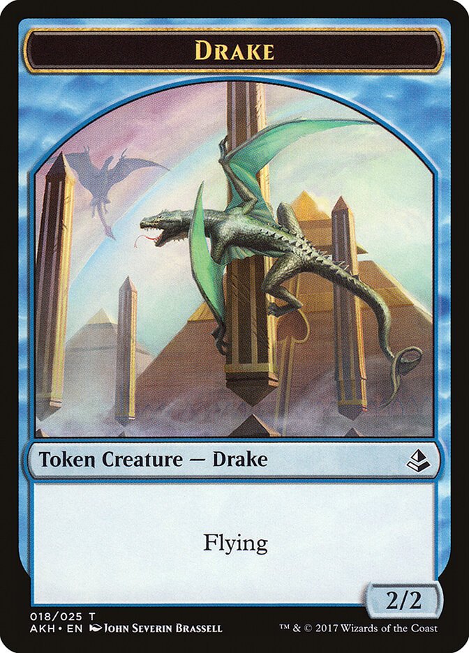 Angel of Sanctions // Drake Double-Sided Token [Amonkhet Tokens] - Bea DnD Games