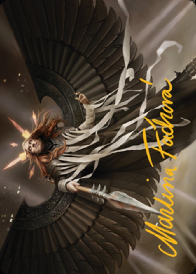 Angel of Suffering Art Card (Gold-Stamped Signature) [Streets of New Capenna Art Series] - Bea DnD Games