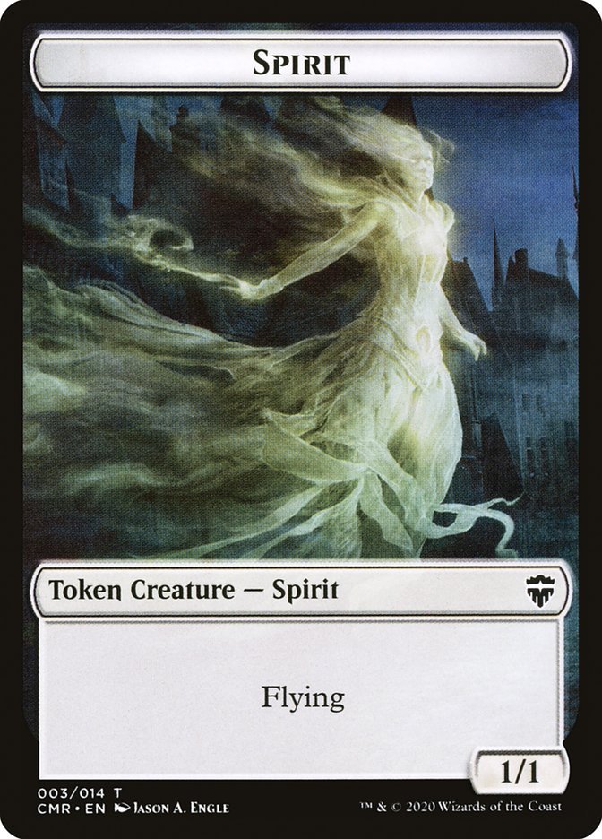 Angel // Spirit Double-Sided Token [Commander Legends Tokens] - Bea DnD Games