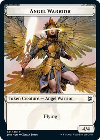 Angel Warrior // Shark Double-Sided Token [Challenger Decks 2021 Tokens] - Bea DnD Games