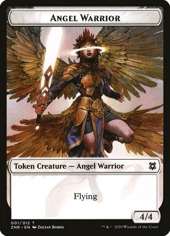 Angel Warrior Token [Zendikar Rising Tokens] - Bea DnD Games